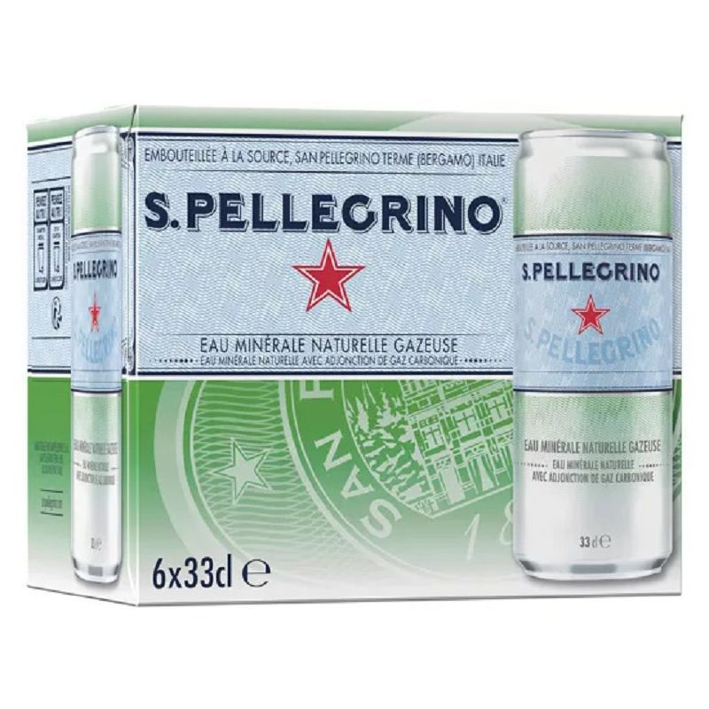 San Pellegrino Gazeuse Bo Te Cl Par Canettes