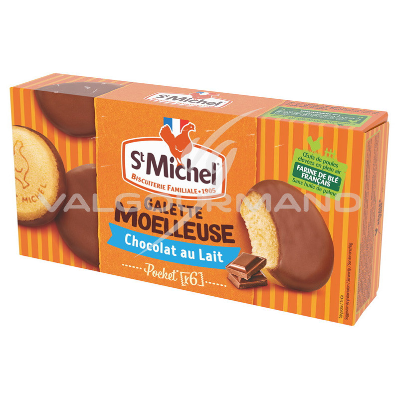 Galettes Moelleuses Chocolat Lait St Michel 180g 8paquets