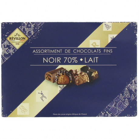 PRECOMMANDE Ballotin de chocolats noir et au lait Révillon - 310g