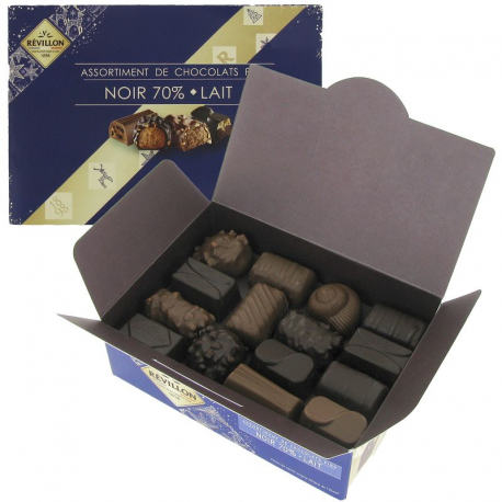 PRECOMMANDE Ballotin de chocolats noir et au lait Révillon - 310g