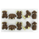 Coffret Animaux du Zoo - sujets en chocolat au lait - 100g - DDM 10/24