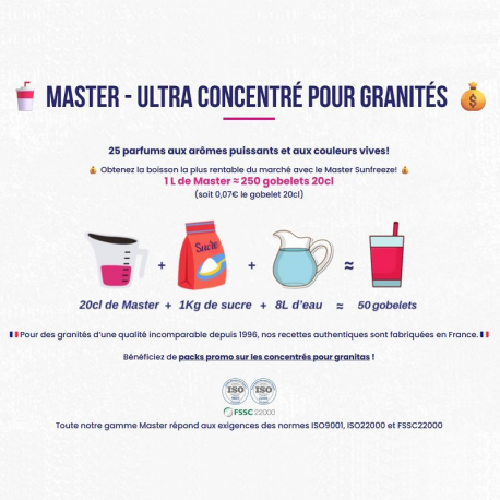 Concentré arôme PASTEQUE 1L pour Granité / Granita