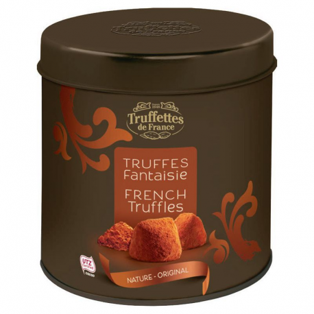 PRECOMMANDE Truffes fantaisie natures - boîte fer de 250g