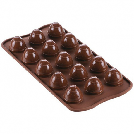 Moule pour 15 chocolats Choco Spiral Silikomart