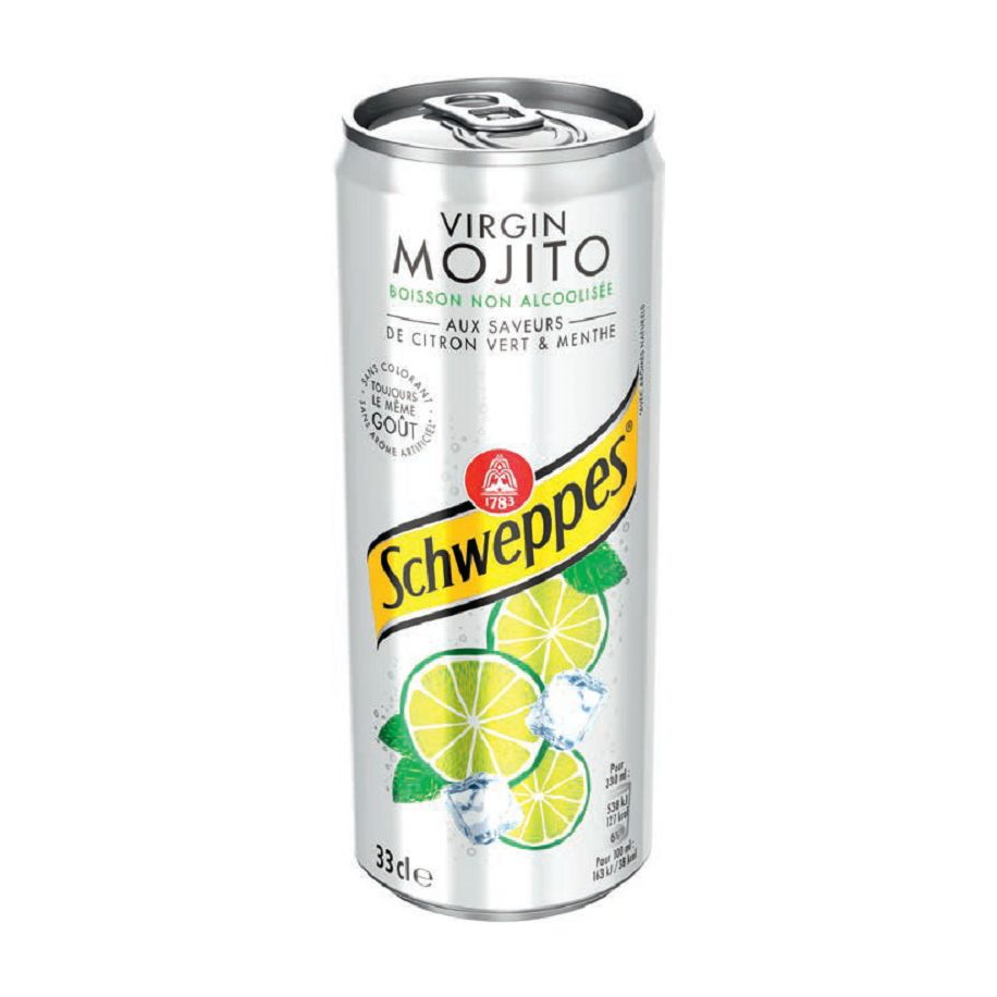 Schweppes Virgin Mojito 33cl - 24 Canettes