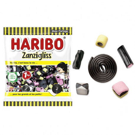 Zanzigliss HARIBO (nouveau sac kg) - 1kg