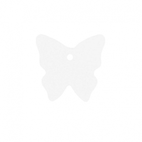 Etiquettes papillon BLANC - 4 vignettes