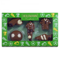 Coffret Football - sujets en chocolat au lait - 100g