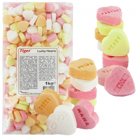 Coeurs dextrose fruités - 1kg