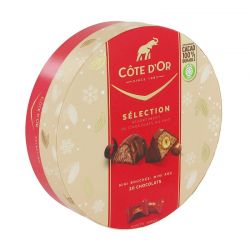 Côte d'Or Chocolats au lait Sélection - boîte ronde de 187g