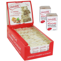 Nougats tendres de Montélimar aux amandes 30g - 24 bouchées